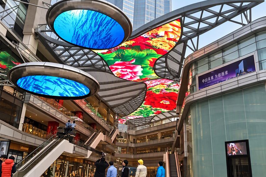 Petal Ceiling Displays